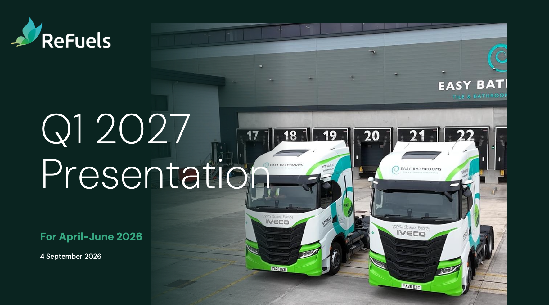 ReFuels Q1 2027